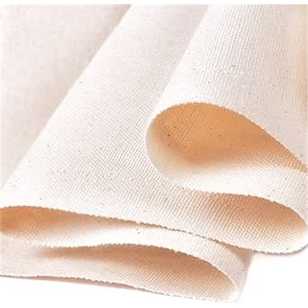 1 Roll of Canvas Fabric (Duck) - 63inches Wide x 3 Yards Long - 100% Natural Cotton - New