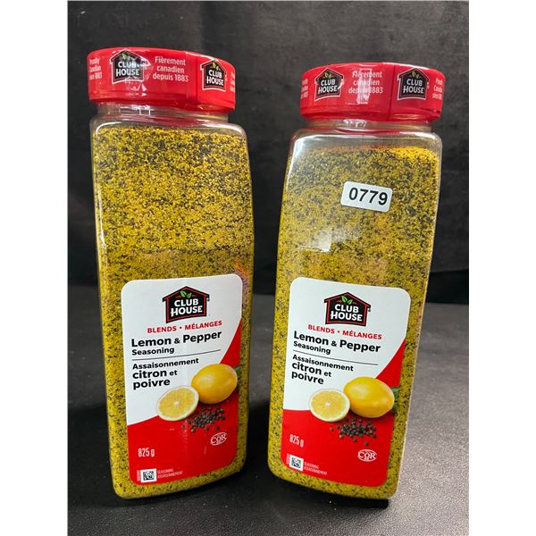 2 Club House Lemon & Pepper Seasoning - 825g Each - New (BB: 2026/04/10)