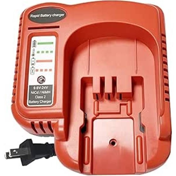 1 9.6V-24V Aftermarket Battery Charger for Black and Decker Lithium-Ion Batteries - New