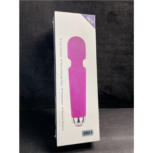 1 Silicone Wand Vibrator/Sex Toy for Women - 28 Vibration Patterns/USB Rechargeable - New Sealed