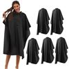 Image 1 : 5-Pack of Black Nylon Hairdressing Capes with Snap Closure (59" x 47") - New