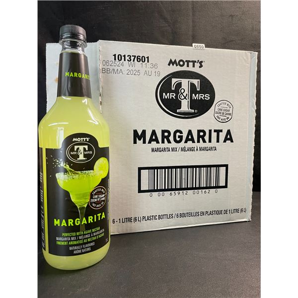 1 Case of 6 x 1L Bottles of MOTT'S Margarita Mix - New (BB: AUG 19/2025)