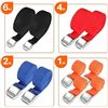 Image 2 : 10-Pack of Tightening Ratchet Straps with Claw Buckle/Cargo Tie Down Straps (Assorted Size) - New