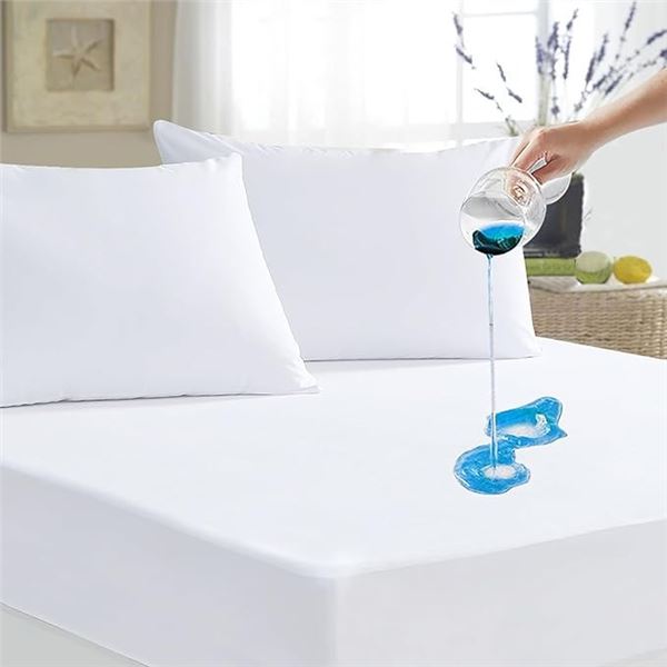 1 Twin Size Waterproof Mattress Protector (39" x 75") - Deep Pocket Fits up to 18inches - New