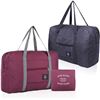 Image 1 : 2-Pack of Foldable Travel Duffle Bags - Wine Red/Dark Blue; Great for Travel - New