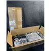Image 2 : 2 Dish Drying Rack Sets with Drain Board for Kitchen Counter - Black (16" x 6.5" x 6.8") - New