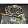 Image 2 : 1 Metal 8FT Garden Hose - Stainless Steel Outdoor Water Hose; Lightweight/Flexible - New