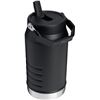 Image 6 : 1 STANLEY Iceflow Flip Straw Jug with Handle - 64 oz - Black ; Insulated/Leakproof - Brand New