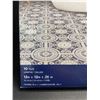 Image 2 : 10-Pack of Peel and Stick Floor Tiles - Ezra Blue - 12" x 12" Size - Brand New