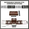 Image 4 : 1 Yirlan Expandable Bamboo Bathtub Tray Caddy - New in Box