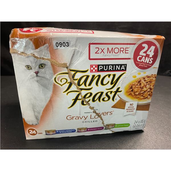 1 Case of Purina Fancy Feast Gravy Lovers Wet Cat Food - 24 x 85g Cans - New