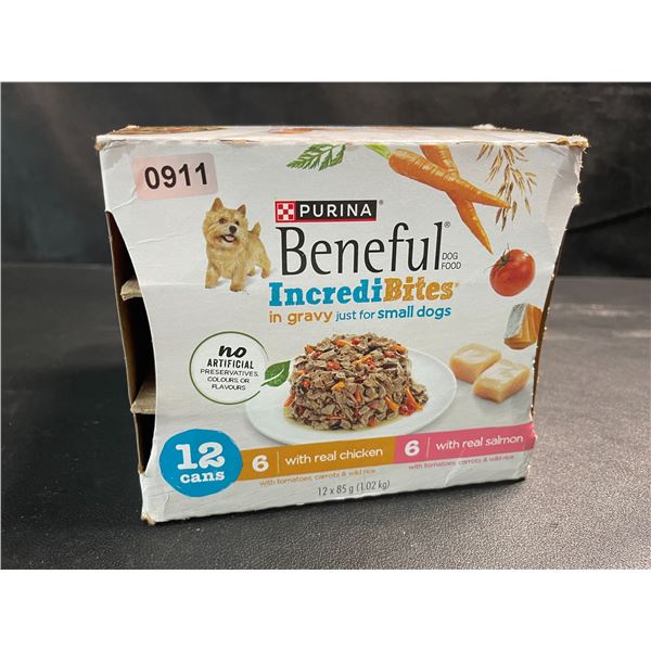 1 Box of Purina Beneful IncrediBites Wet Dog Food for Small Dogs - 12 x 85g - New (BB: JAN 2027)