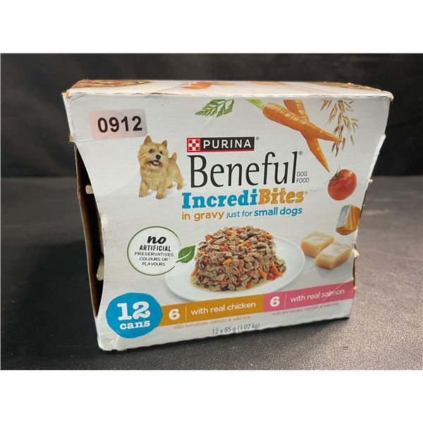 1 Box of Purina Beneful IncrediBites Wet Dog Food for Small Dogs - 12 x 85g - New (BB: JAN 2027)