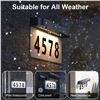 Image 7 : 1 LED Illuminated House/Address Number Sign Kit - Waterproof/For Outdoors - New