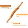 Image 7 : 2 Guasha Wood Massage Sticks for Body/Back/Legs; Wood Therapy Massage Tools - 24" - New