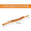 Image 8 : 2 Guasha Wood Massage Sticks for Body/Back/Legs; Wood Therapy Massage Tools - 24" - New