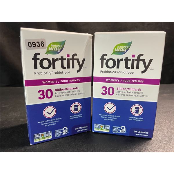 2 Boxes of Nature'sWay Fortify Probiotic Women's Capsules - 30 Capsules Each - New