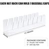 Image 2 : 3 Boxes of Acrylic Hat Organizer Stands (2 Per Box/6 Total) - Hat Storage Racks - New