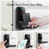 Image 7 : 1 UltraLoq Keyless Entry Door Lock w/ Bluetooth; Smart Handle w/ Keypad - New (No Box - See Photos)