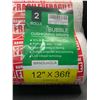 Image 2 : 2-Pack of Bubble Wrap for Packing (12" x 36FT Per Roll) - New