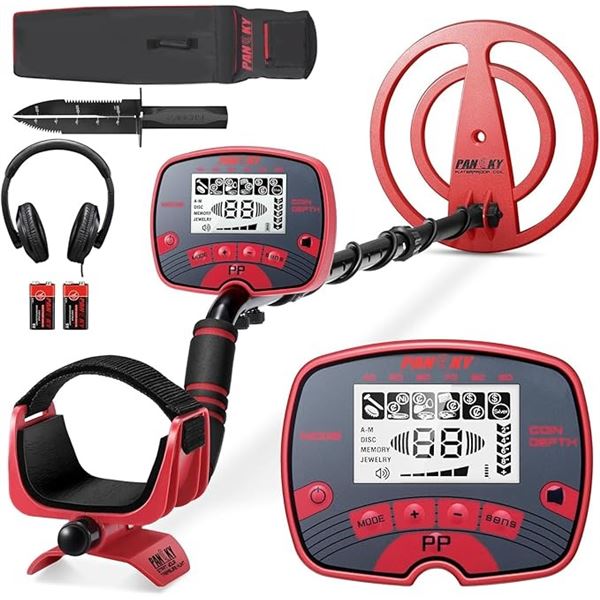 1 Pancky OK0075 Metal Detector for Adults w/ LCD Display; 5 Modes; Waterproof - NEW SEALED!