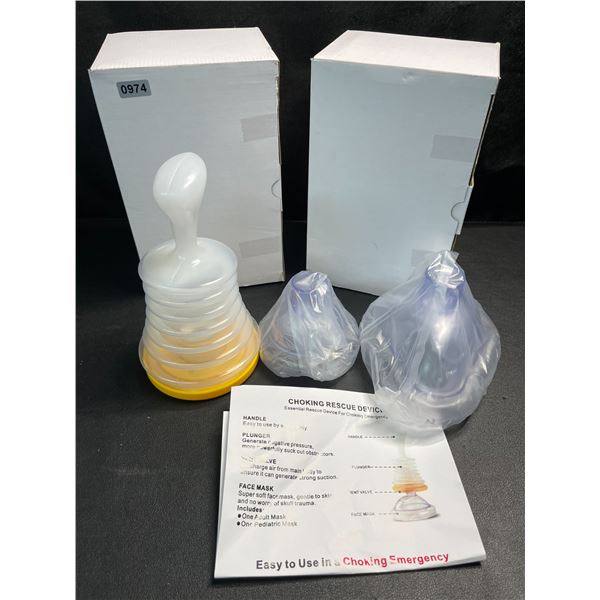 2 Essential Emergency Rescue Choking Devices - Brand New