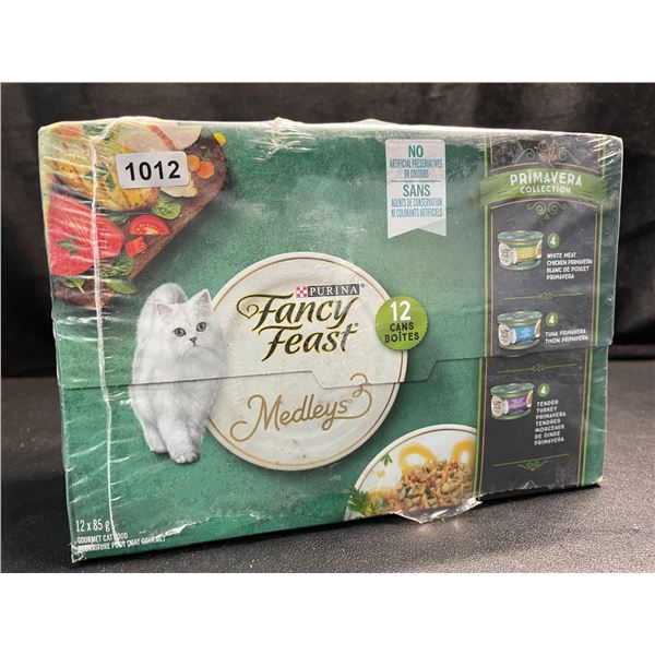 1 Box of Purina Fancy Feast Medleys Wet Cat Food Primavera Collection; 12 x 95g Cans - New