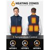 Image 1 : 1 Labewvi Men's Heated Fleece Vest (No Powerbank/Vest Only) - Size S/M - New