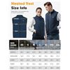 Image 6 : 1 Labewvi Men's Heated Fleece Vest (No Powerbank/Vest Only) - Size S/M - New