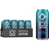 Image 1 : 1 Case of Sparkling Ice +Caffeine Blue Raspberry Sparkling Water; 12 x 473ml Cans - New