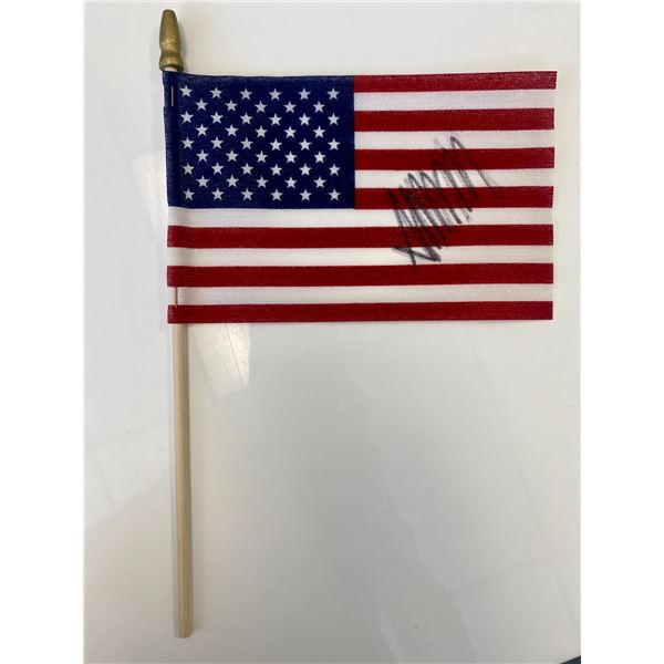 Donald Trump signed flag