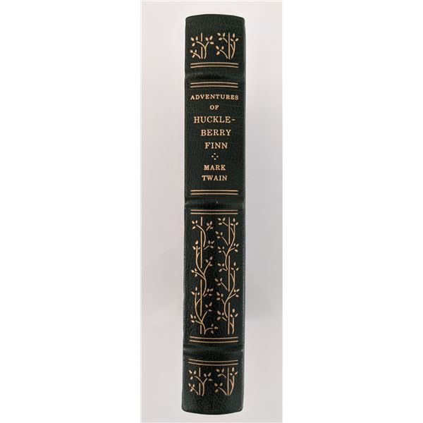 The Adventures Of Huckleberry Finn Mark Twain Hard Cover Book - Tipped in Signature