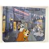 Image 1 : Lady and the Tramp Studio Romance Hand Painted Limited Edition plus signed 7 times by Disney Artists