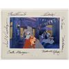 Image 2 : Lady and the Tramp Studio Romance Hand Painted Limited Edition plus signed 7 times by Disney Artists