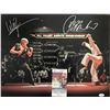 Image 1 : The Karate Kid Ralph Macchio William Zabka signed photo. JSA authenticated