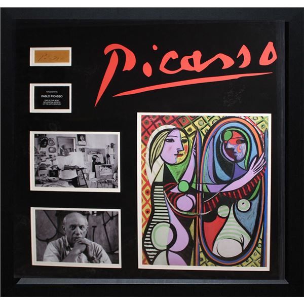 Pablo Picasso original signature and collage