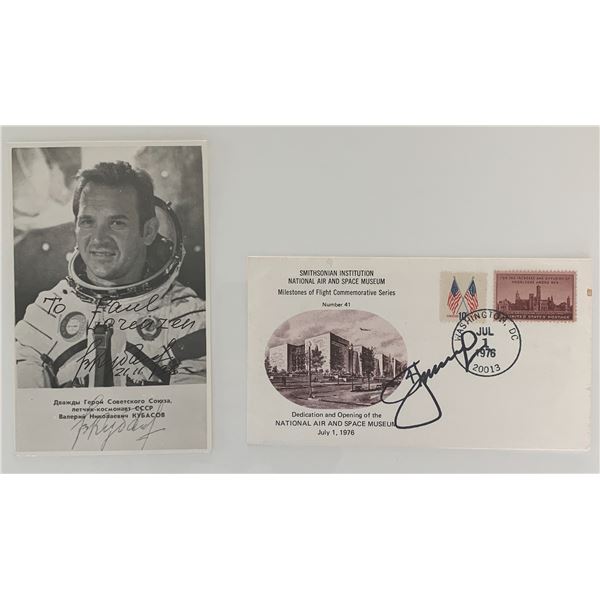 Cosmonaut signed commemorative collection