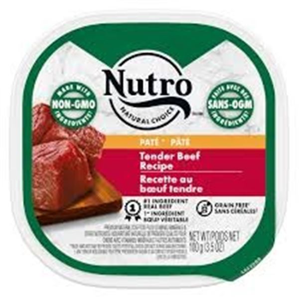 NEW 24 X 100G NUTRO FEED CLEAN TENDER BEEF PATE