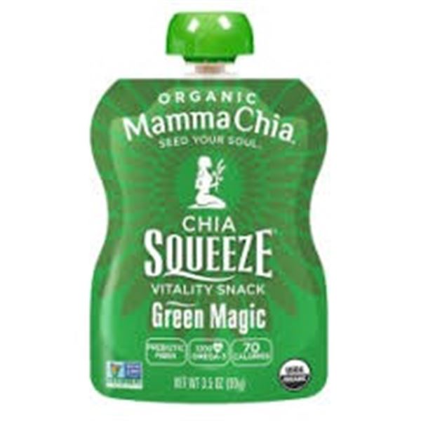 NEW 4 X 99G MAMMA CHIA GREEN MAGIC