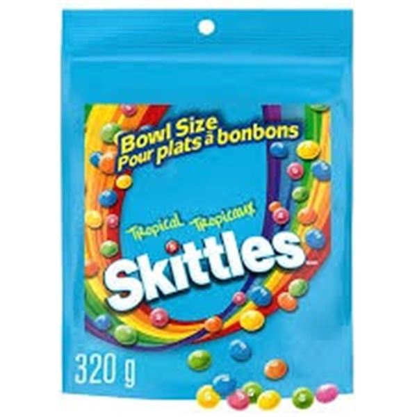 NEW 2 X 320G SKITTLES TROPICAL