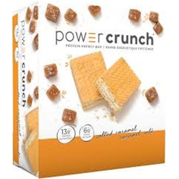 NEW 12 X 40G POWER CRUNCH SALTED CARAMEL