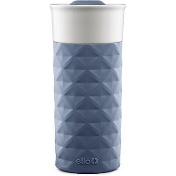 BRAND NEW 16 OZ OGDEN EVENING BLUE CERAMIC TUMBLER