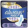 Image 1 : NEW 36 PADS ALWAYS MAXI 5 FLEXI WINGS