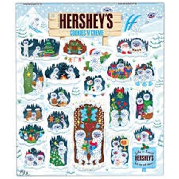 NEW 212G HERSHEY'S COOKIES N CREME ADVENT CALENDAR