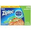 Image 1 : NEW WITH BOX ZIPLOC 270 SANDWICH BAGS
