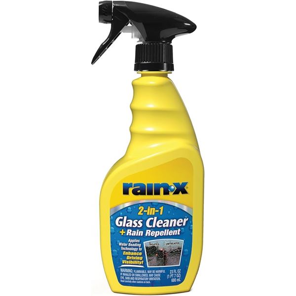 NEW 3 X 680ML RAINX 2-IN-1 GLASS CLEANER