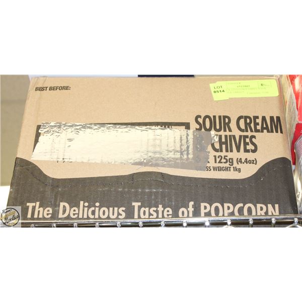 NEW 6 X 125G CORN THINS SOUR CREAM & CHIVES