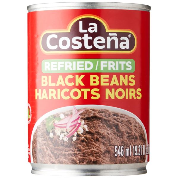 NEW 546ML LA COSTENA REFRIED BLACK BEANS