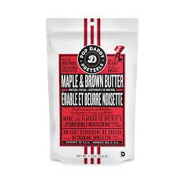 NEW 212G POP DADDY PRETZELS MAPLE & BROWN BUTTER