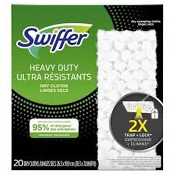 NEW 20 DRY CLOTHS SWIFFER HEAVY DUTY DRY CLOTHS